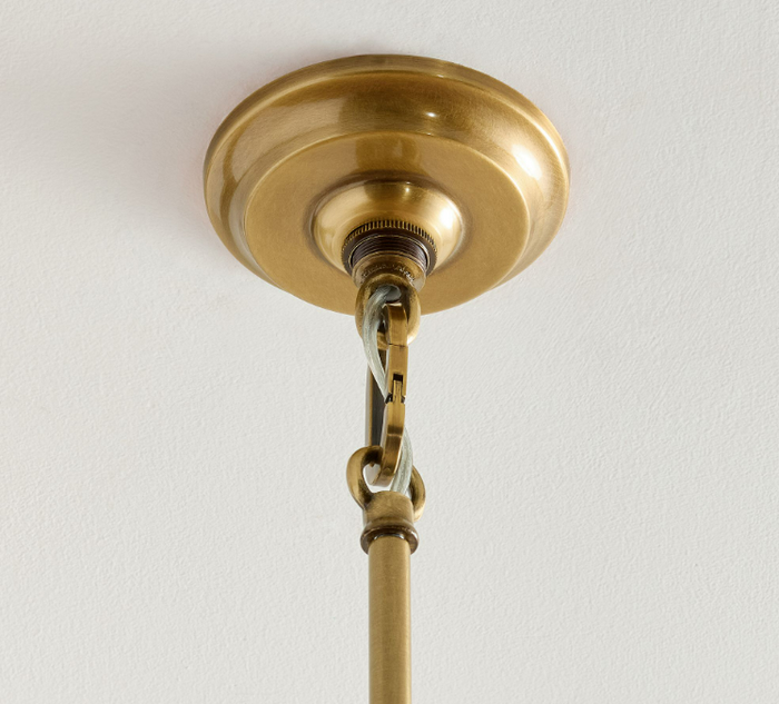 Pottery Barn Anderson Glass Cylinder Pendant