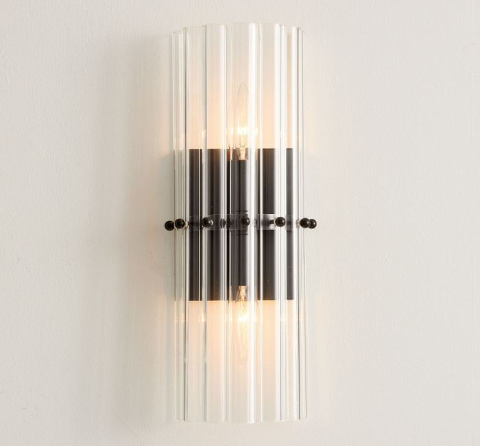 Pottery Barn Mallory Crystal Double Sconce