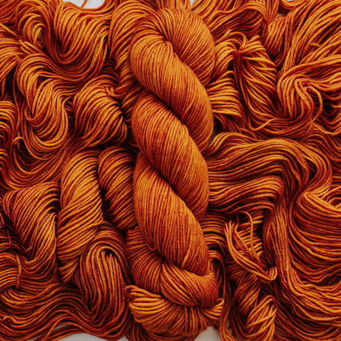 "Pumpkin Spice" Hand-dyed Yarn