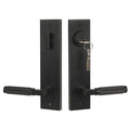 Quadrato Multi Point Lock with Half-Knurled Handle in Matte Black Picture