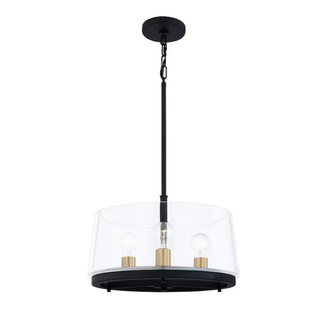 Quoizel Whitlock 3 -Light Drum Medium Hanging Pendant Light