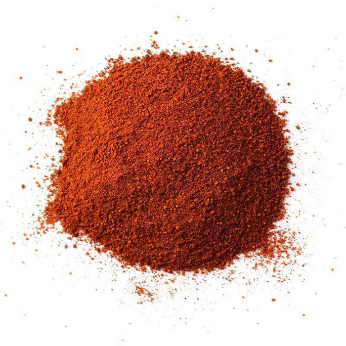 Closeup of dark red-orange granules