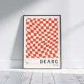 Red Irish Print - Dearg. Irish colour art