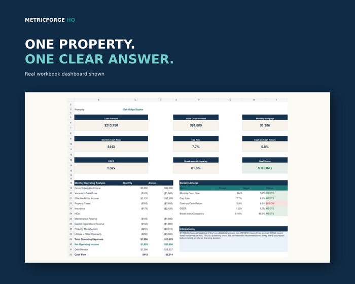 Rental Property Spreadsheet Excel - product preview 3