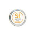 Spiceology Saffron threads tin on a white background