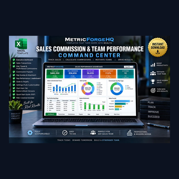 Sales Dashboard Excel Template - product preview 3