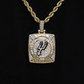 San Antonio Spurs Championship Pendant - Yellow Gold