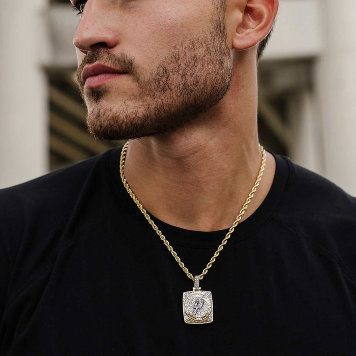 San Antonio Spurs Championship Pendant - Yellow Gold