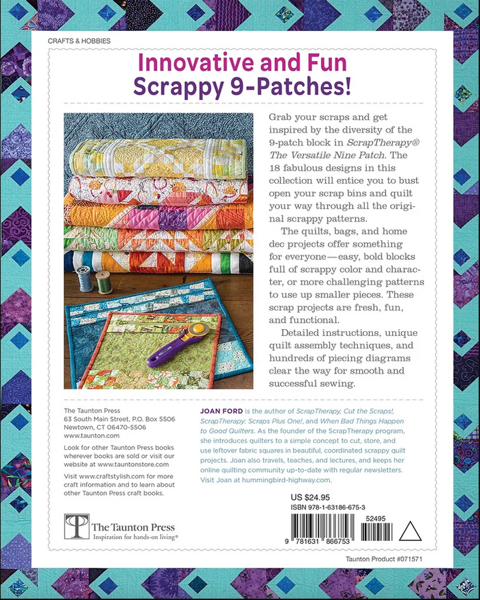 Scrap Therapy The Versatile Nine Patch by: Joan Ford