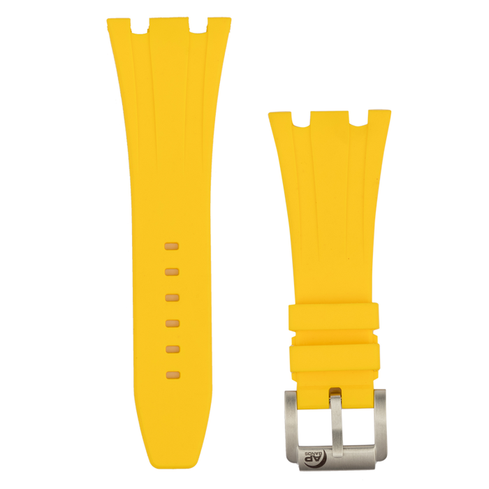 Scuta 100% Rubber Strap Yellow For Audemars Piguet Royal Oak Offshore 42mm