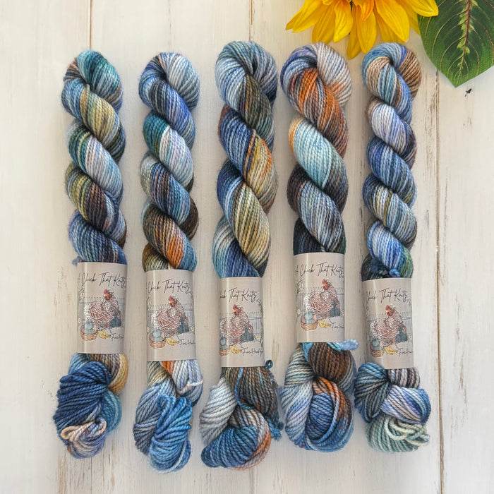 "Sea Nymph" Mini Sock Hand-dyed Yarn