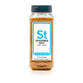 Bottle of Spiceology Seasoned Salt on a white background