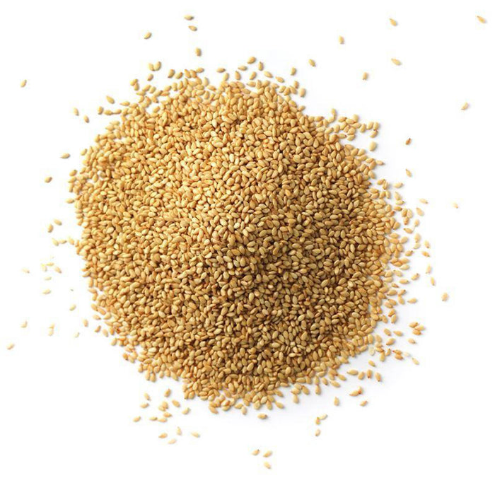 Closeup of light tan seeds