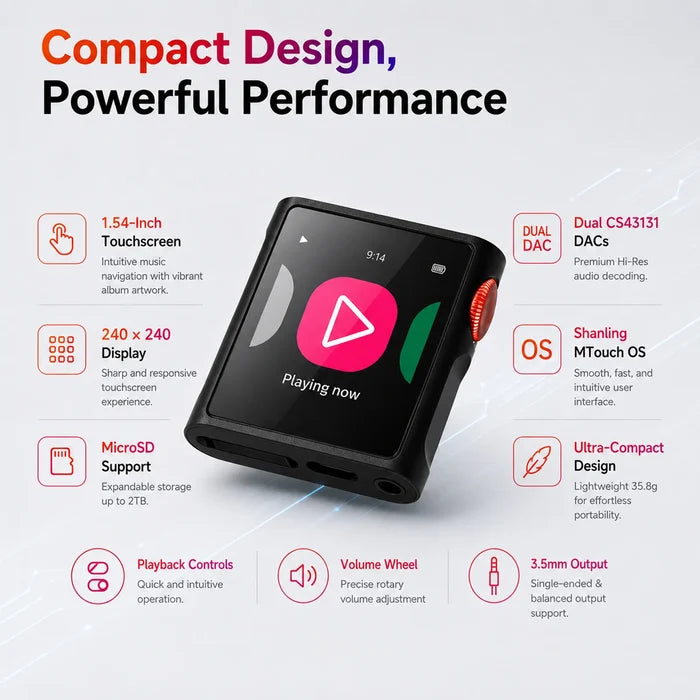 Shanling M0 Pura Portable Hi-Res Digital Audio Player