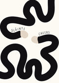 Sláinte Cheers Print: Irish Guinness Home Bar Wall Art