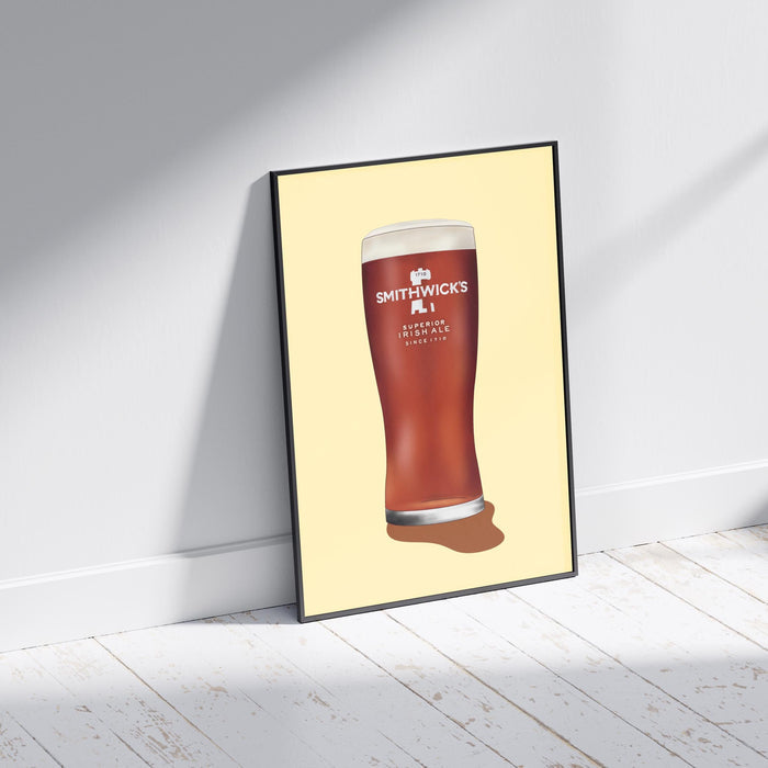 Smithwicks Red Ale Print: Irish Beer Wall Art