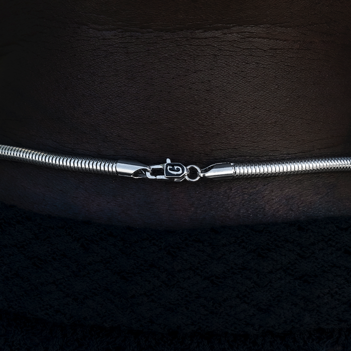 Snake Chain in White Gold - 4mm