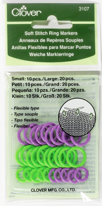Soft Stitch Ring Markers - Clover