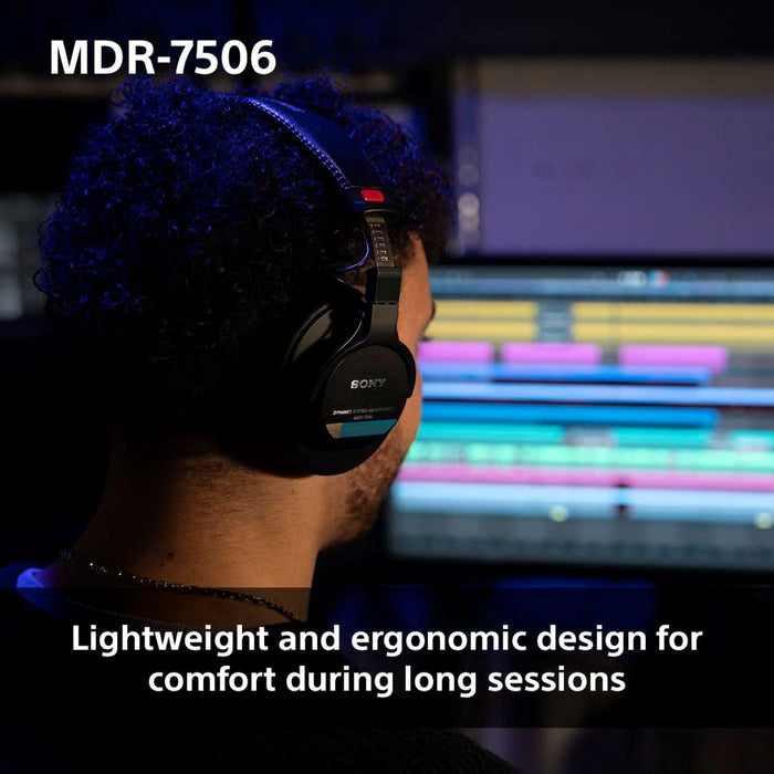 Sony MDR-7506 Closed Back Studio Headphones