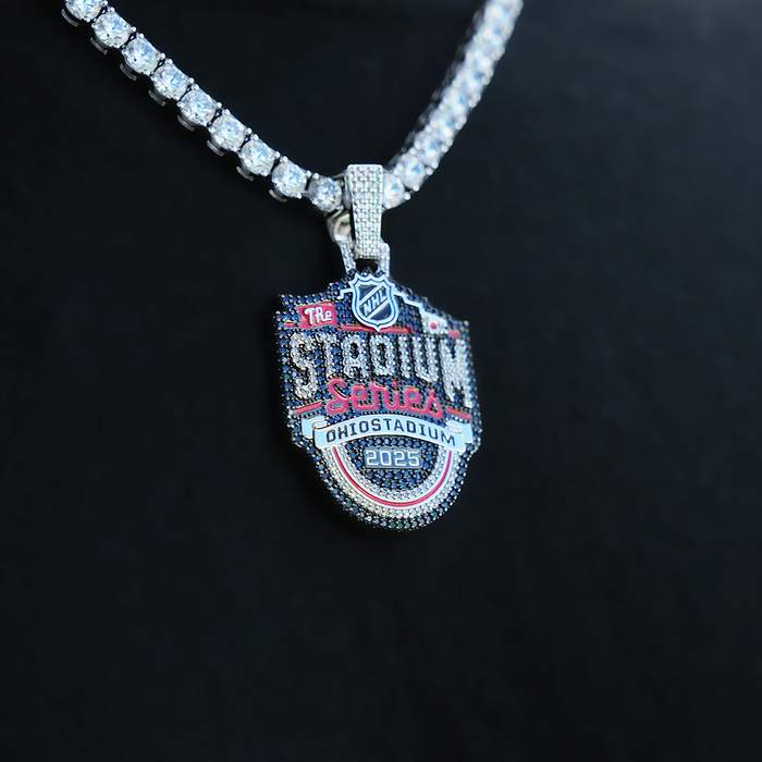 Stadium Series Official NHL Logo Pendant in White Gold