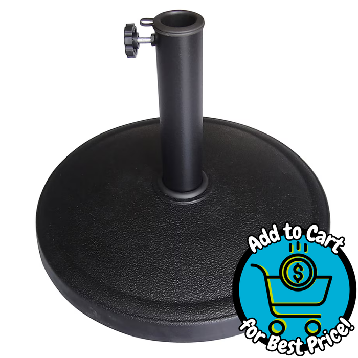 Style Selections 22-lb Black HDPE Plastic Patio Umbrella Base
