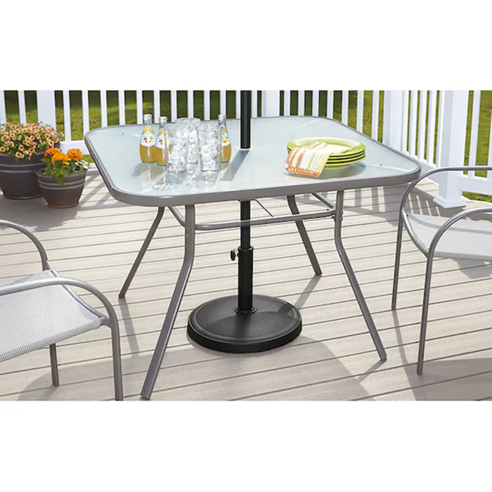 Style Selections 22-lb Black HDPE Plastic Patio Umbrella Base