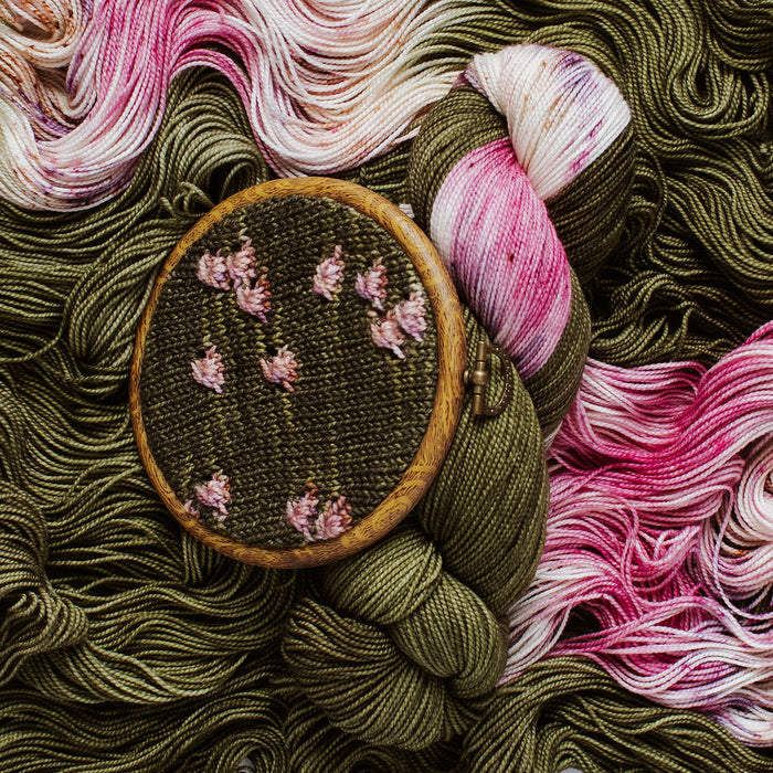 "Succulent" Assigned Pooling Hand-dyed Yarn