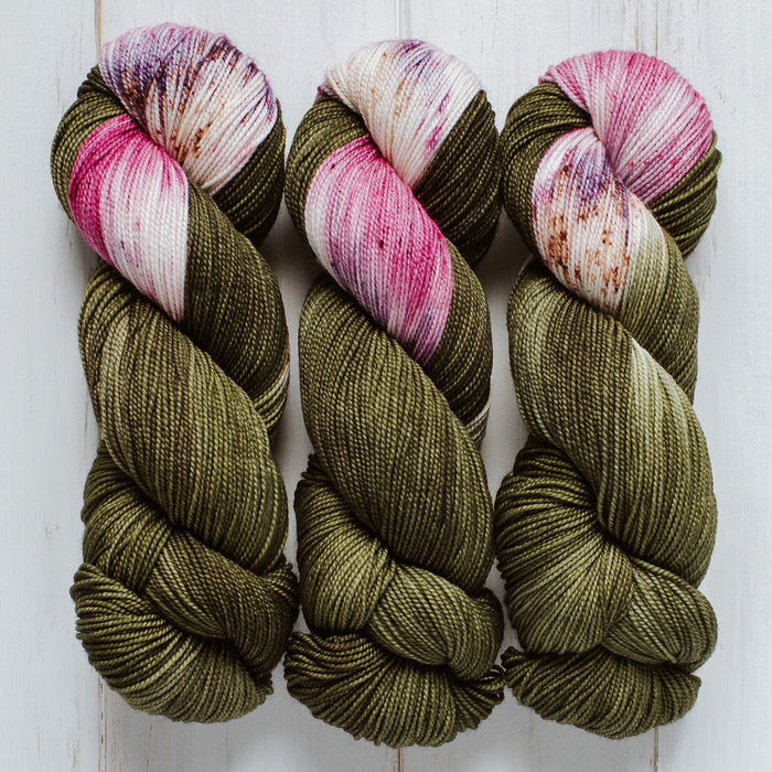 "Succulent" Assigned Pooling Hand-dyed Yarn