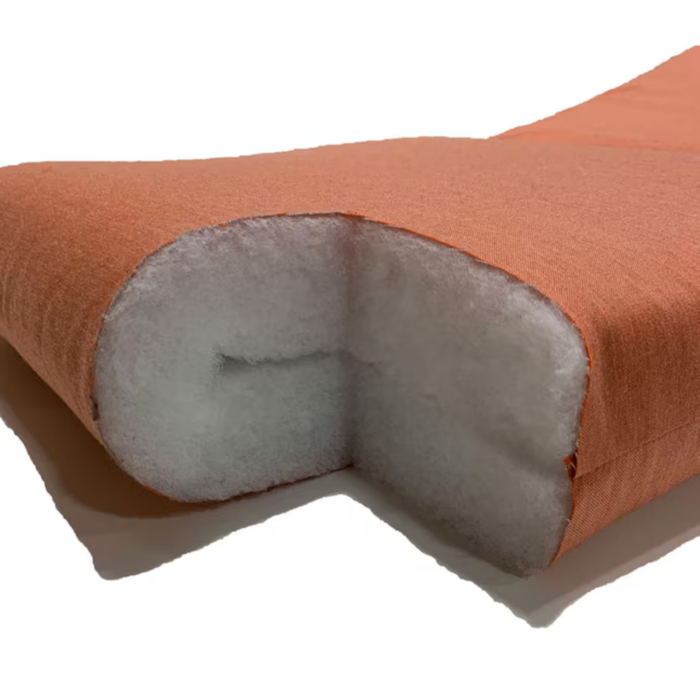 Sunbrella Chaise Cushion Sunbrella Fabric 74-in x 22.5-in Canvas Navy Patio chaise lounge chair cushion