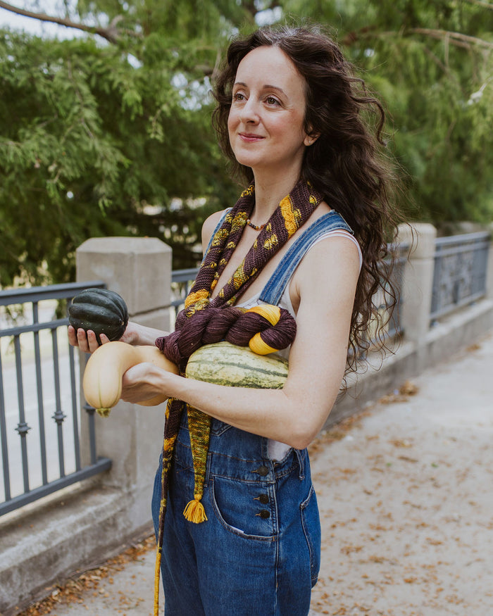"Sunflower" Assigned Pooling Hand-Dyed Yarn – Garden Collection
