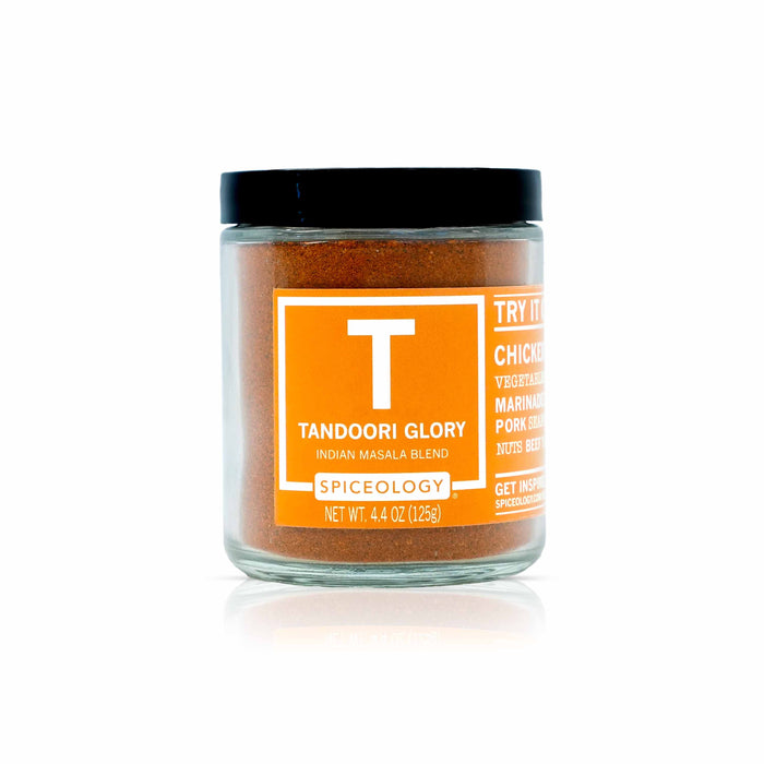Spiceology Tandoori Glory jar on a white background