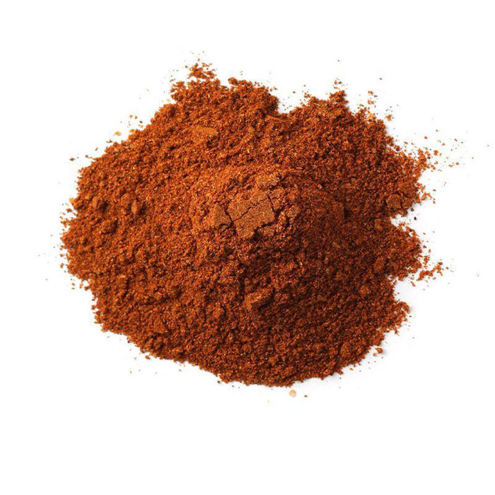 Closeup of reddish-brown powder