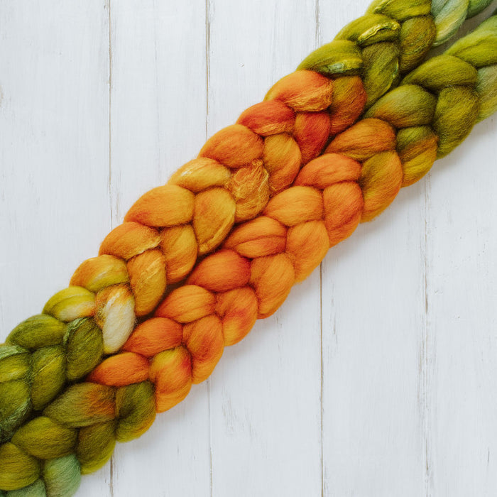 "Three Sisters" Hand-Dyed Roving – Garden Collection