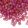 Translucent Matte Rainbow Dark Cranberry Miyuki Rocailles #6 - 25 gm