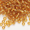 Translucent Silver-Lined Dark Gold Miyuki Rocailles #6 - 25 gm