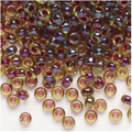 Translucent Wine-Lined Luster Peridot Miyuki Rocailles #6 - 25 gm
