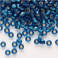 Transparent Silver-Lined Capri Blue Miyuki Rocailles #6 - 25 gm
