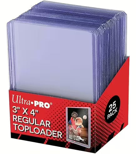 Klare Ultra PRO Toploader 3x4 Zoll für Sammlerkarten, 25 Stück im Pro Pack, zum Schutz und zur Präsentation von Sammelkarten