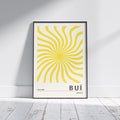 Yellow Irish Print - Buí. Irish colour art
