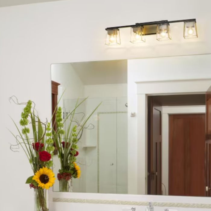 Z-Lite Bleeker Street 33" 4-Light Transitional Bathroom Vanity light