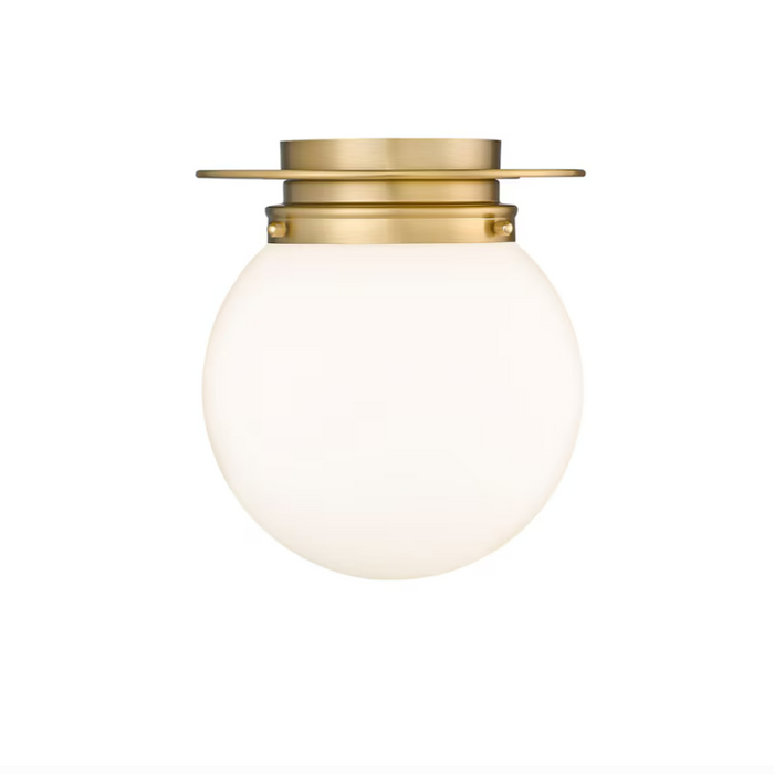 Z-Lite Calhoun 1 -Light 9-in Brass Flush Mount Light