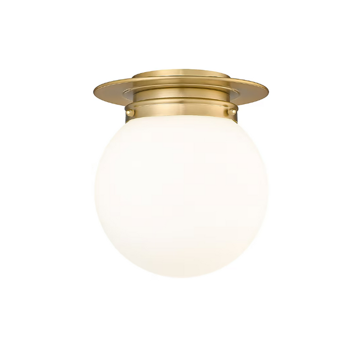 Z-Lite Calhoun 1 -Light 9-in Brass Flush Mount Light